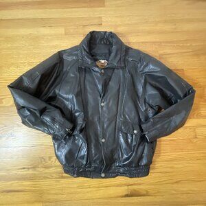 Harley Davidson Genuine MotorClothes Leather Jacket Mens XL - Black - Flaws